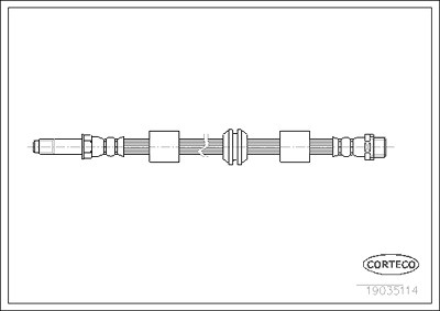 Corteco Bremsschlauch ERSTAUSRÜSTERQUALITÄT [Hersteller-Nr. 19035114] für VW von CORTECO