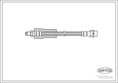 Corteco Bremsschlauch vorne [Hersteller-Nr. 19026685] für BMW von CORTECO