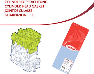 Corteco Dichtung, Zylinderkopf [Hersteller-Nr. 83403003] für Alfa Romeo von CORTECO