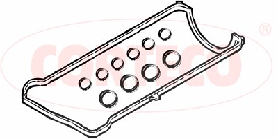 Corteco Dichtung, Zylinderkopfhaube ERSTAUSRÜSTERQUALITÄT [Hersteller-Nr. 026589P] für Honda von CORTECO