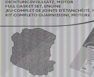 Corteco Dichtungsvollsatz, Motor ERSTAUSRÜSTERQUALITÄT [Hersteller-Nr. 430169P] für Ford, Mazda von CORTECO