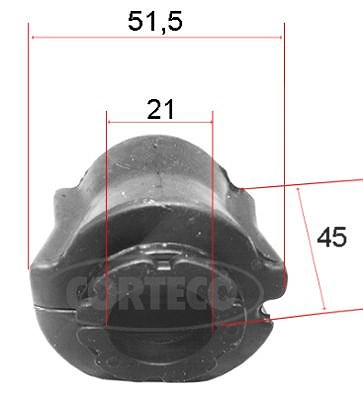 Corteco Lagerung, Stabilisator ERSTAUSRÜSTERQUALITÄT [Hersteller-Nr. 49371817] für Citroën, Fiat, Peugeot von CORTECO