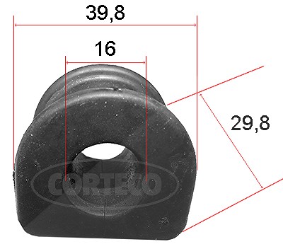 Corteco Lagerung, Stabilisator ERSTAUSRÜSTERQUALITÄT [Hersteller-Nr. 49371838] für Audi, VW von CORTECO