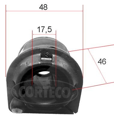 Corteco Lagerung, Stabilisator ERSTAUSRÜSTERQUALITÄT [Hersteller-Nr. 49371888] für Ford von CORTECO