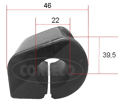 Corteco Lagerung, Stabilisator ERSTAUSRÜSTERQUALITÄT [Hersteller-Nr. 49371815] für Citroën, Peugeot, Toyota von CORTECO