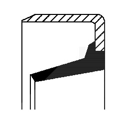 Corteco Wellendichtring, Ausrücklagerwelle ERSTAUSRÜSTERQUALITÄT [Hersteller-Nr. 01020437B] für Audi, Renault, Seat, Skoda, VW von CORTECO