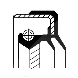 Corteco Wellendichtring, Differential ERSTAUSRÜSTERQUALITÄT [Hersteller-Nr. 01017056B] von CORTECO