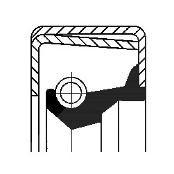 Corteco Wellendichtring, Differential ERSTAUSRÜSTERQUALITÄT [Hersteller-Nr. 01020675B] von CORTECO