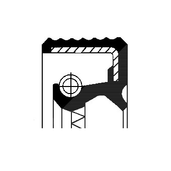 Corteco Wellendichtring, Differential ERSTAUSRÜSTERQUALITÄT [Hersteller-Nr. 01020680B] von CORTECO