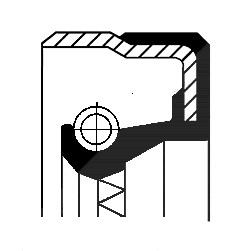 Corteco Wellendichtring, Differential ERSTAUSRÜSTERQUALITÄT [Hersteller-Nr. 01031879B] für Mercedes-Benz, VW von CORTECO