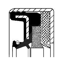 Corteco Wellendichtring, Differential ERSTAUSRÜSTERQUALITÄT [Hersteller-Nr. 12001878B] von CORTECO