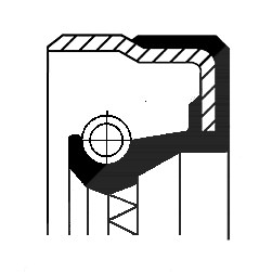 Corteco Wellendichtring, Radnabe ERSTAUSRÜSTERQUALITÄT [Hersteller-Nr. 01016959B] von CORTECO