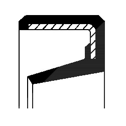 Corteco Wellendichtring, Radnabe ERSTAUSRÜSTERQUALITÄT [Hersteller-Nr. 15510034B] für Land Rover von CORTECO