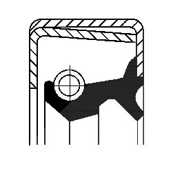 Corteco Wellendichtring, Radnabe ERSTAUSRÜSTERQUALITÄT [Hersteller-Nr. 19017545B] von CORTECO