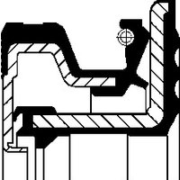 Wellendichtring, Radnabe CORTECO 12019945B von Corteco