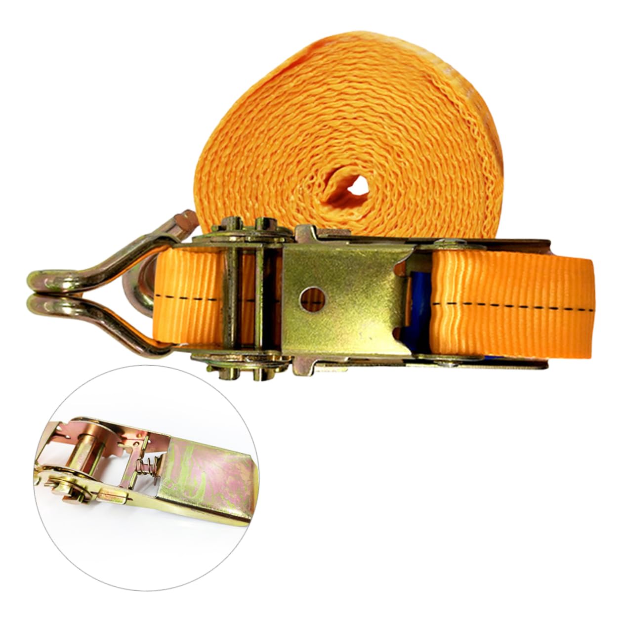 COSMEVIVI 2St Ladungsbindevorrichtung spannband spannriemen koffergurt Ratchet Straps zurrösen für spanngurte Bungee Ladungsspanngurt Kabel Cargo-Bindungsgürtel Ladungssicherungsgurt Orange von COSMEVIVI