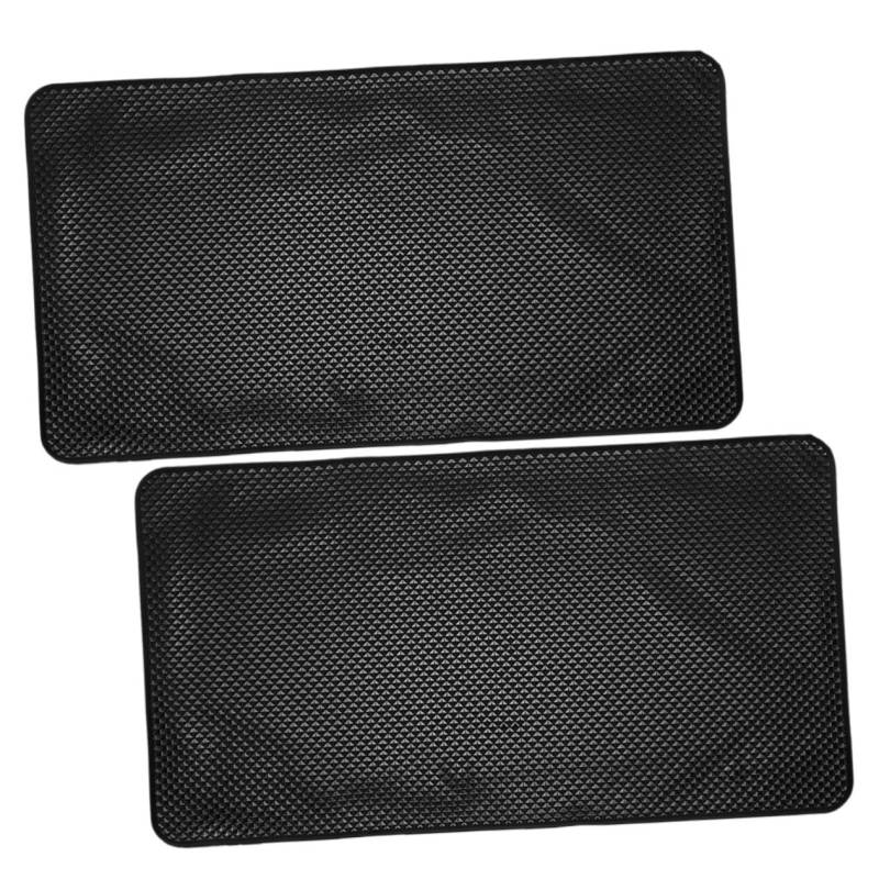 COSMEVIVI 2st rutschfeste Matte Auto Armaturenbrett Pad Armaturenbrettzubehör Für Autos Anti-rutsch-pad Für Das Auto Armaturenbrettzubehör Mit Rutschfester Unterlage Pu-kleber Black von COSMEVIVI