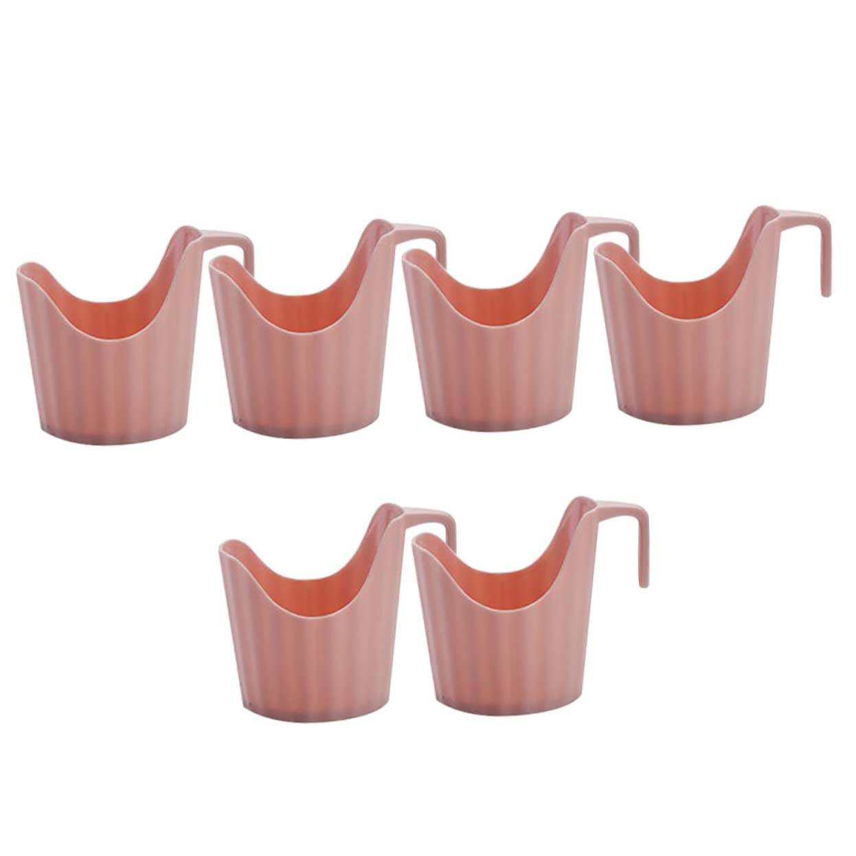 COSMEVIVI 6St Isolierter Getränkehalter Inhaber Getränkehalter gegen Verbrühen kaffeetassen Halter cupholder getränkekistenregal tischdeko dekorativer Pappbecherhalter Kaffeetassenhülle Rosa von COSMEVIVI