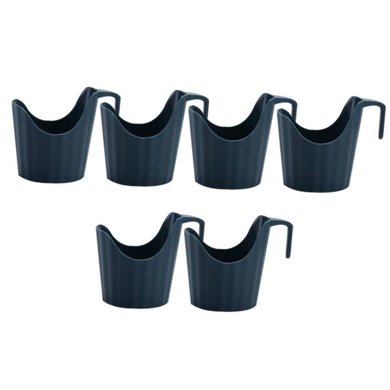 COSMEVIVI 6st Isolierter Getränkehalter Tee-Ei Kaffeetassenhülle Pappbecherhalter Becher Behalten Isolierter Kaffeebecher Teesieb Multi Getränkehalterwand Espresso Kraft Inhaber Blue Plastik von COSMEVIVI