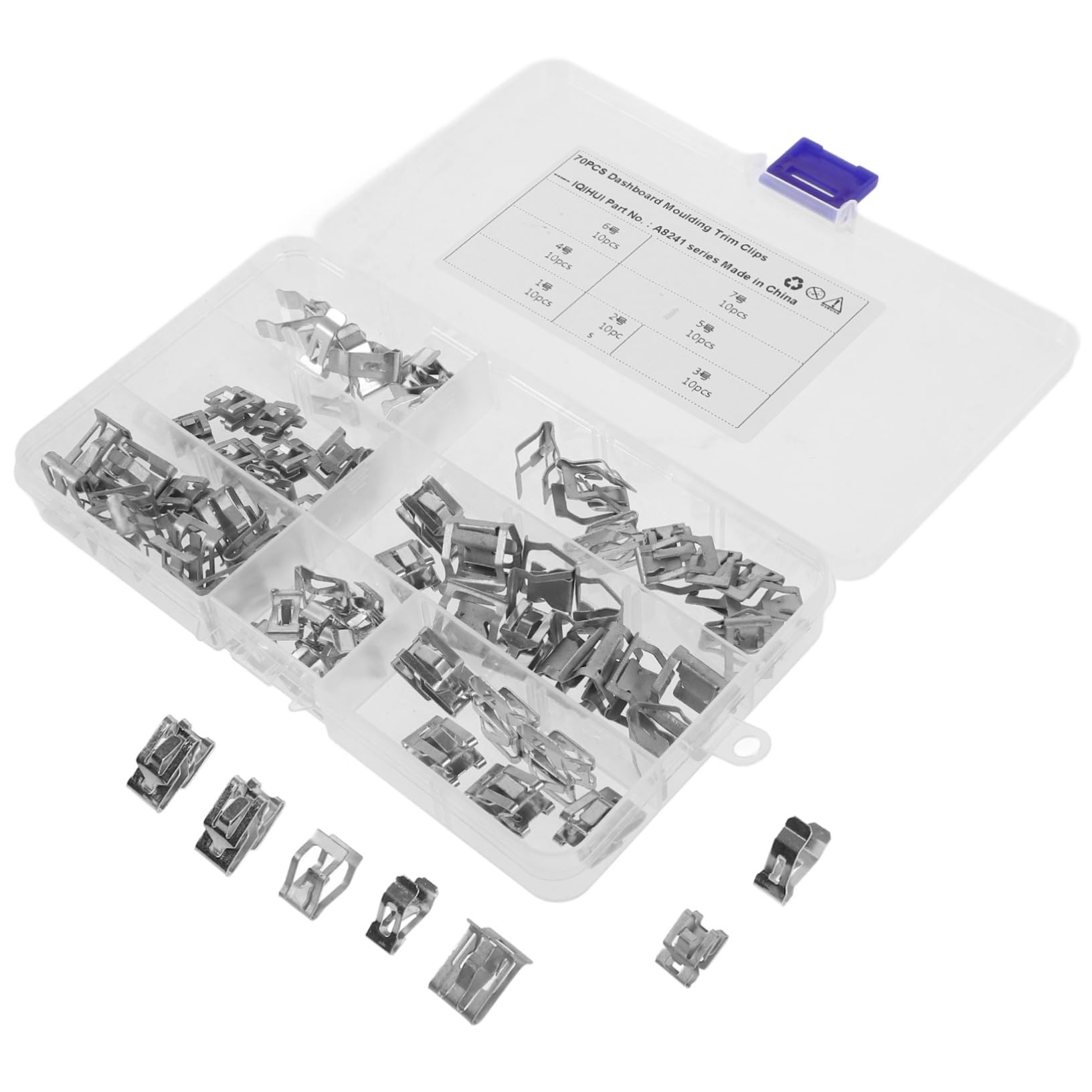 COSMEVIVI 70 Stück Kfz Armaturenbrett Zierklammern Set Ersatz Instrumententafel Clips Auto Befestigung Clips Für Armaturenbrett Kunststoff Schwarz von COSMEVIVI