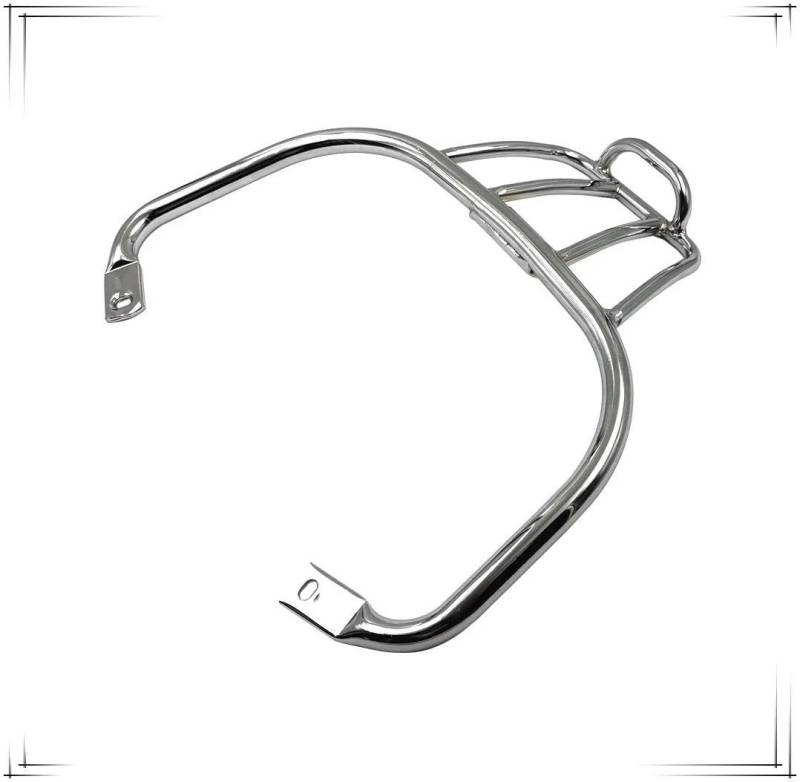 Gepäckträger Für Vespa Für GTS300 GTS250 GTV300 Motorrad Armlehne Sport Schwarz Chrom Hinten Gepäck Rack Tasche Unterstützung Halter Halterung Motorrad Heck Rack Halterung(Chrome) von COUSOPO