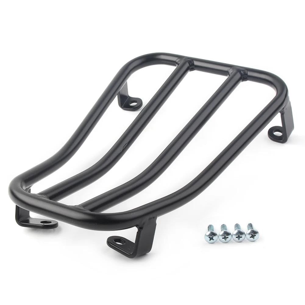 Gepäckträger Für Vespa GTS300 2017-2023 CNC Fußpedal Gepäckträgerhalterung Hinten Motorradzubehör Schwarz/Chrom Motorrad Heck Rack Halterung(Schwarz) von COUSOPO