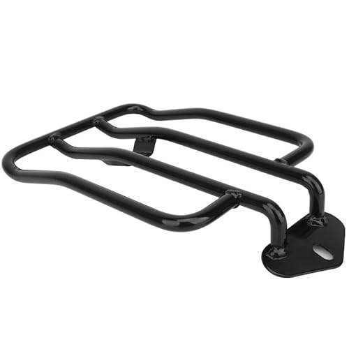 Gepäckträger Motorrad Chrom Schwarz Hinten Gepäck Rack Unterstützung Regal Solo Sitz Für Sportster Eisen XL 883 1200 2004-2021 Motorrad Heck Rack Halterung(Schwarz) von COUSOPO