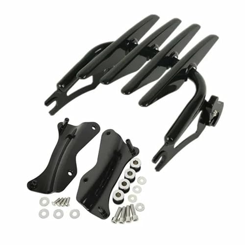 Gepäckträger Motorrad Gepäck Rack Docking Hardware Kit Für Street Glide 2014-2022 2021 2020 2019 Motorrad Heck Rack Halterung(Schwarz) von COUSOPO