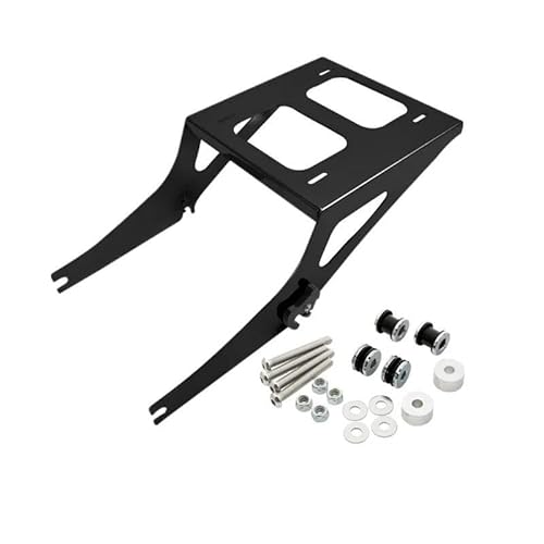 Gepäckträger Motorrad-Paket Kofferraum-Gepäckträger Für Tour Pak Für Fat Boy FLSTF Für Softail 2008-2017 2009 2010 2011 2012 2014 Motorrad Heck Rack Halterung(1 Set Rack and Kit B) von COUSOPO