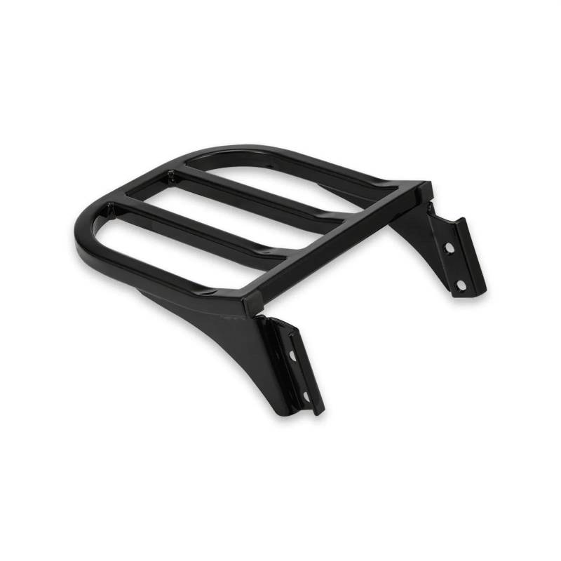 Gepäckträger Motorrad Sissy Bar Rückenlehne Hinten Gepäck Rack Unterstützung Chrom Für Sportster XL 883 1200 FLST FLSTC FLSTSC Für Dyna Softail Motorrad Heck Rack Halterung(Schwarz) von COUSOPO