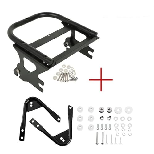 Gepäckträger Motorrad Tour Pack Gepäckträger Für Touring Für Electra Für Street Glide Für Road King FLTR FLHX 1997-2008 Motorrad Heck Rack Halterung(Color B) von COUSOPO