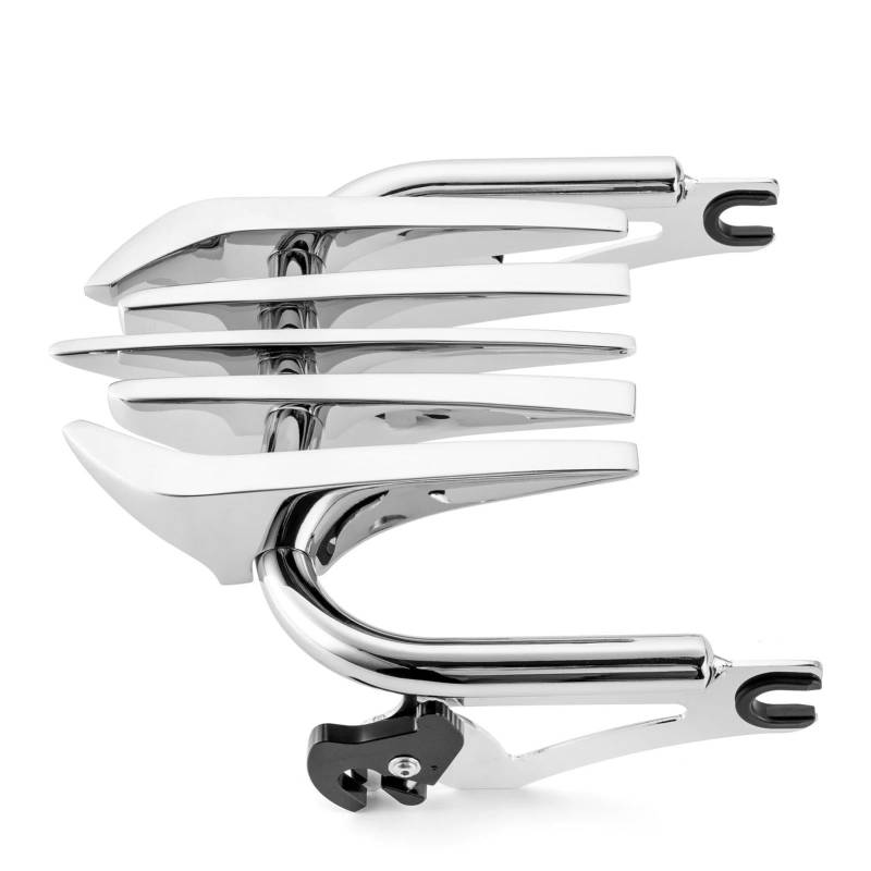 Gepäckträger Motorrad Two Up Gepäckträgerhalterung Für Touring Für Electra Road Für King Street Für Glide Road Glide 2009-2024 Motorrad Heck Rack Halterung(Silber) von COUSOPO