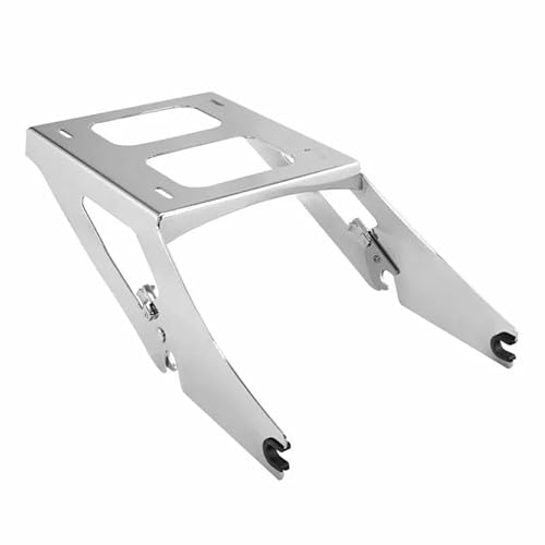 Gepäckträger Motorrad Zwei Up Mount Rack Gepäckträger Für Softail Für Sport Für Glide FLSB 2018 2019 2020 2021 2022 Motorrad Heck Rack Halterung(Chrome) von COUSOPO