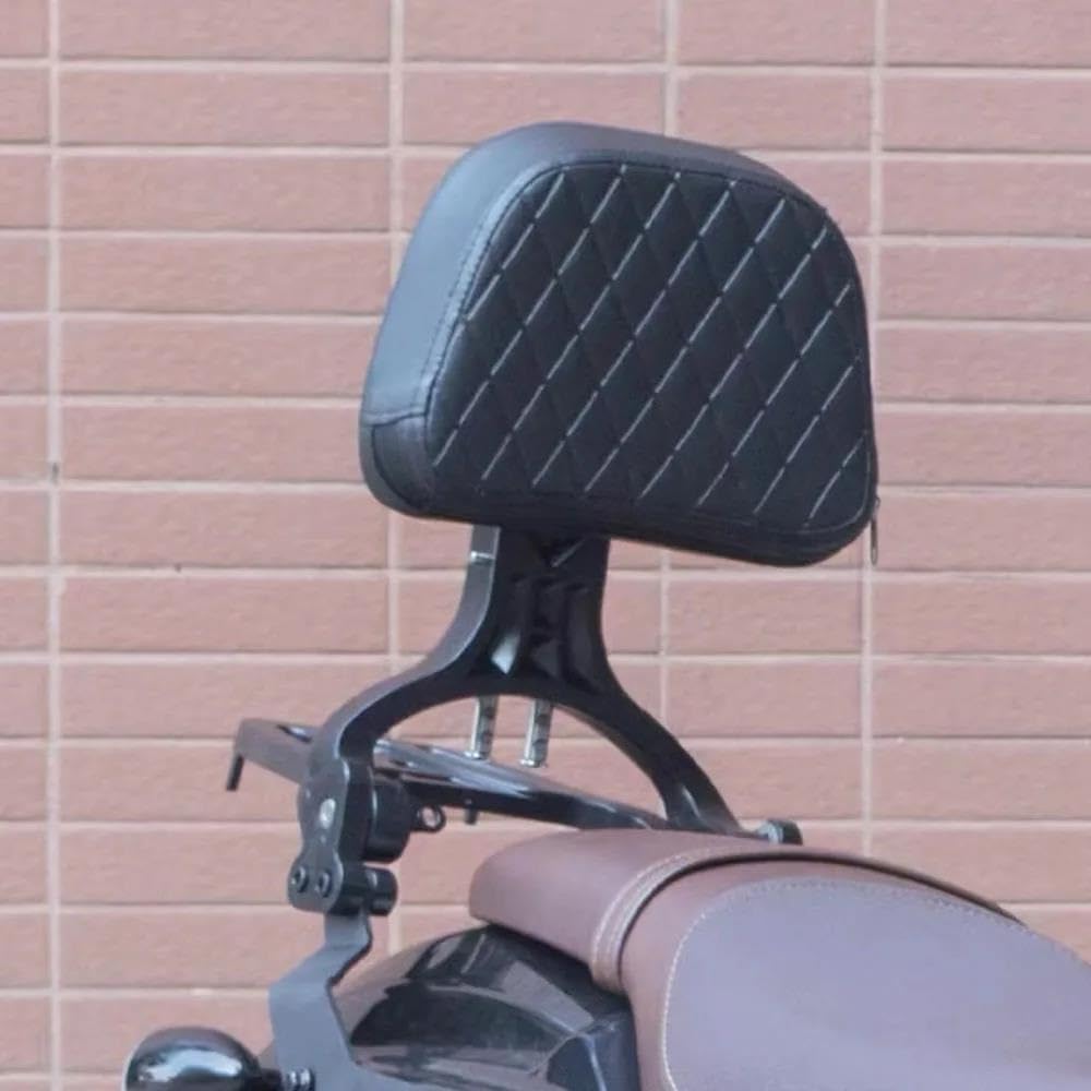 Gepäckträger Motorradzubehör Hinten Kissen Rückenlehne Stützstange Halterung Hinten Gepäckträger Für KEEWAY Für SRV 125 125SRV Motorrad Heck Rack Halterung(Moveable backrest) von COUSOPO