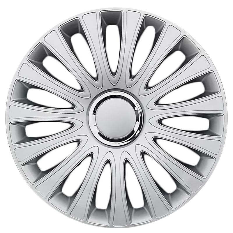 Hubcaps -Set von 4, 14 Zoll/15 -Zoll -Radbedeckung Hub Caps Rim Deckabdeckung Auto Reifenersatz Außenkappe,Silber,14 Inch von COYOUCO