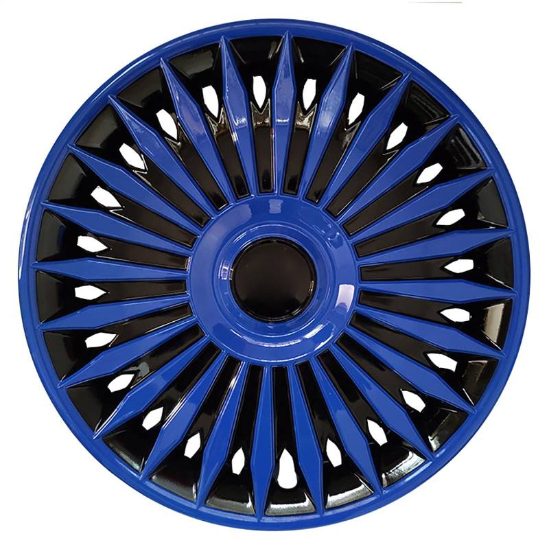 Universelle Hubcap -Radabdeckungen für Autos Set 4 Anfälle für die meisten Modelle von Fahrzeugmarken,Blau,15 Inch von COYOUCO