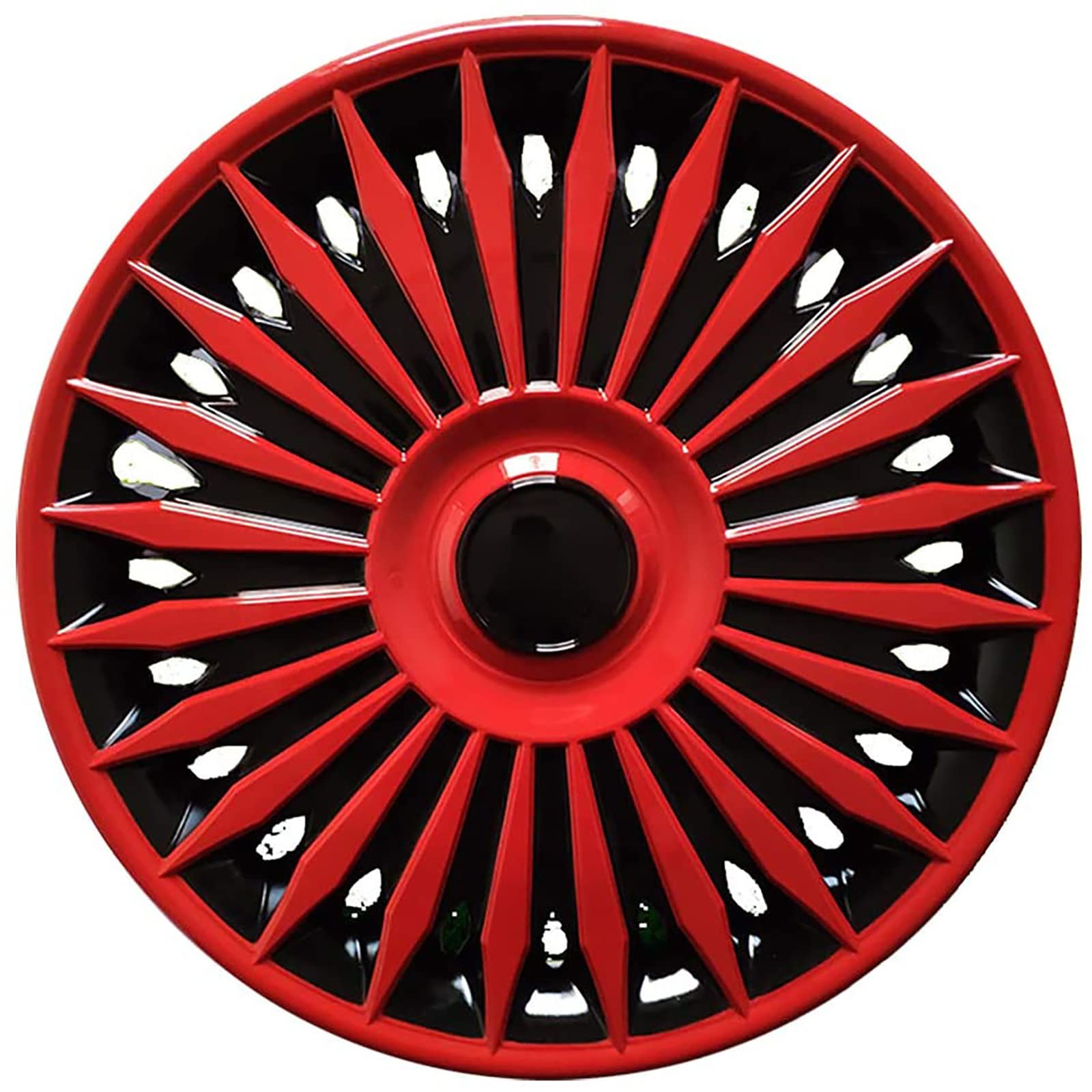 Universelle Hubcap -Radabdeckungen für Autos Set 4 Anfälle für die meisten Modelle von Fahrzeugmarken,Rot,14 Inch von COYOUCO