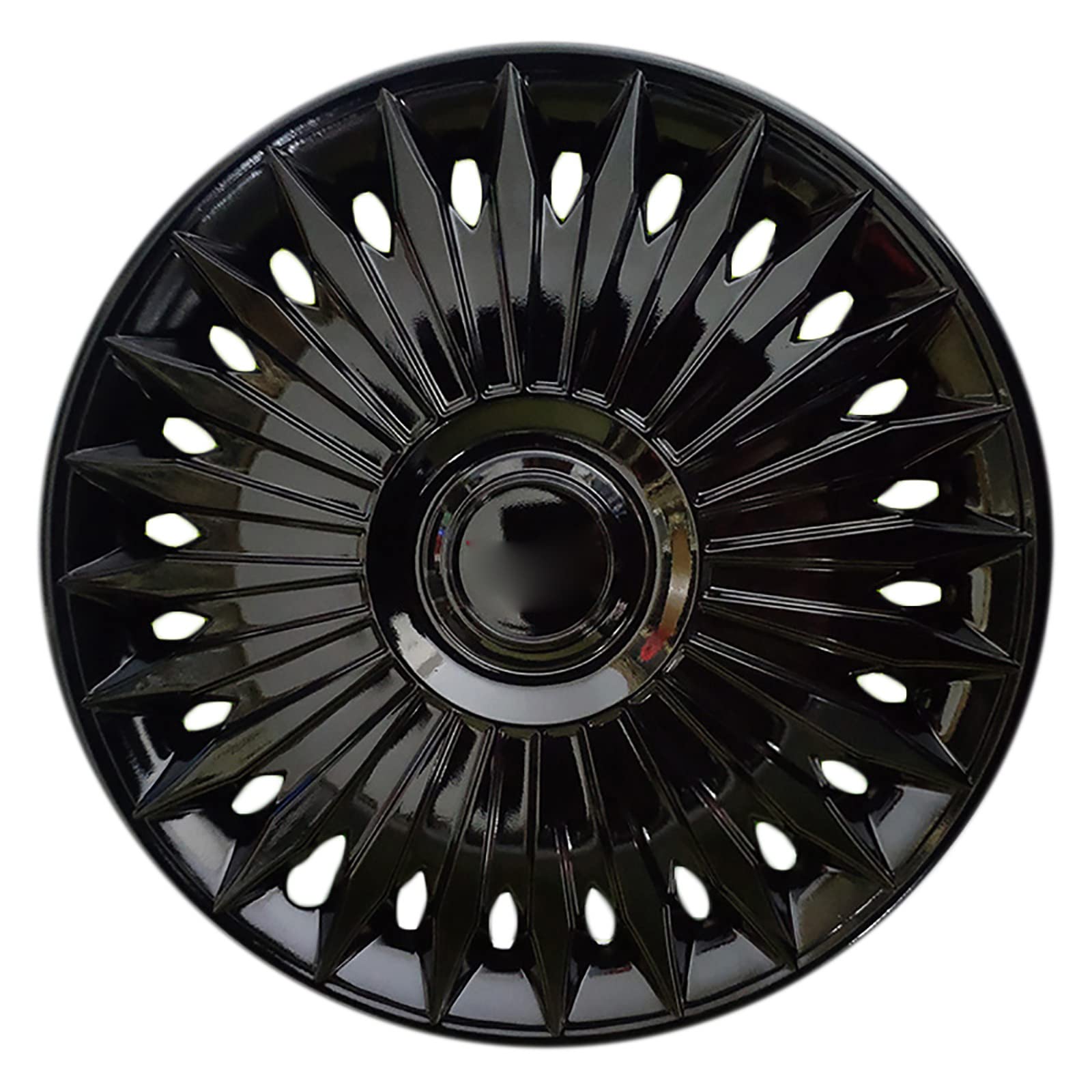 Universelle Hubcap -Radabdeckungen für Autos Set 4 Anfälle für die meisten Modelle von Fahrzeugmarken,Schwarz,15 Inch von COYOUCO