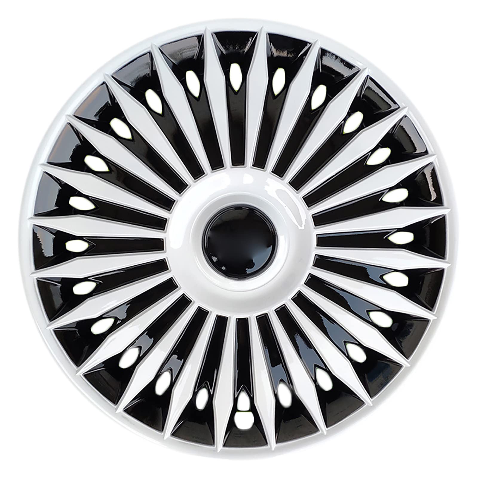 Universelle Hubcap -Radabdeckungen für Autos Set 4 Anfälle für die meisten Modelle von Fahrzeugmarken,Weiß,14 Inch von COYOUCO