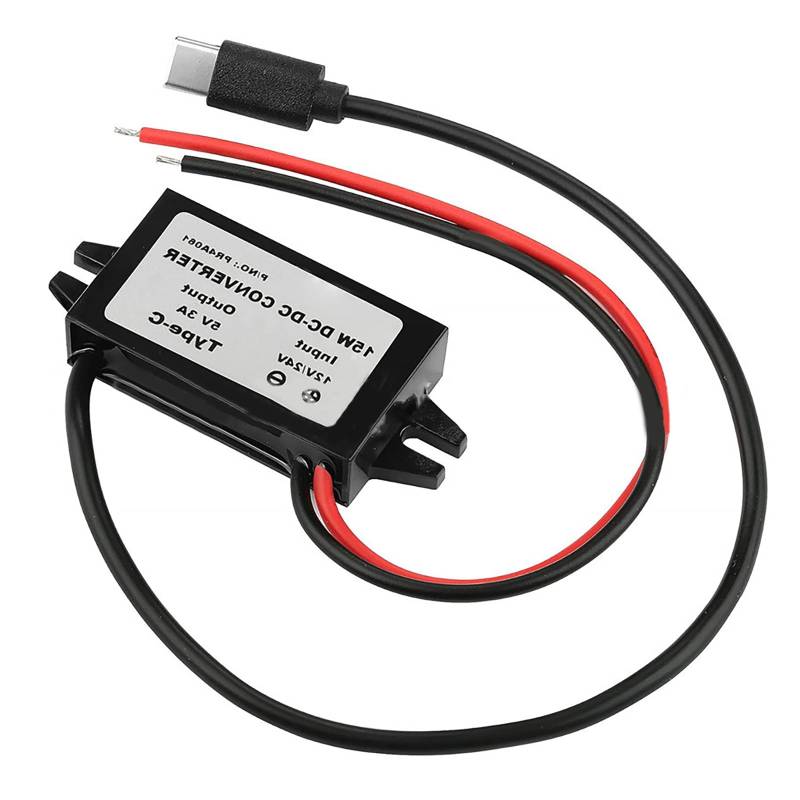 12 V 24 V Bis 5 V USB C 5A Stufe Downs Wasserdichtes Stromadapter Hocheffizienzleistung Adapetr 15 W Für Autogeräte von CPAOWEHF