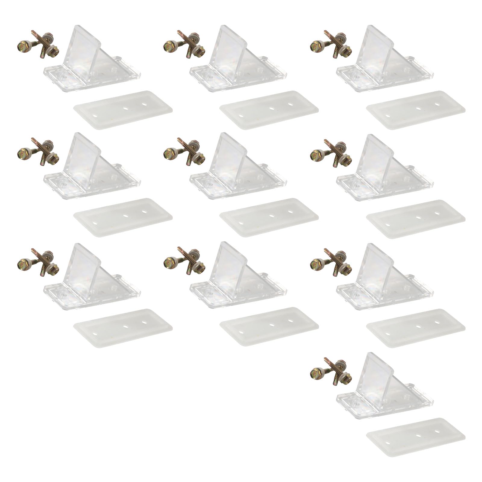 CPAOWEHF 10er Pack/Set Metalldach Schneeschutz Mit Neopren Dichtung Und Hochwertigen Schrauben Zum Schutz Vor Rutschendem Schnee von CPAOWEHF