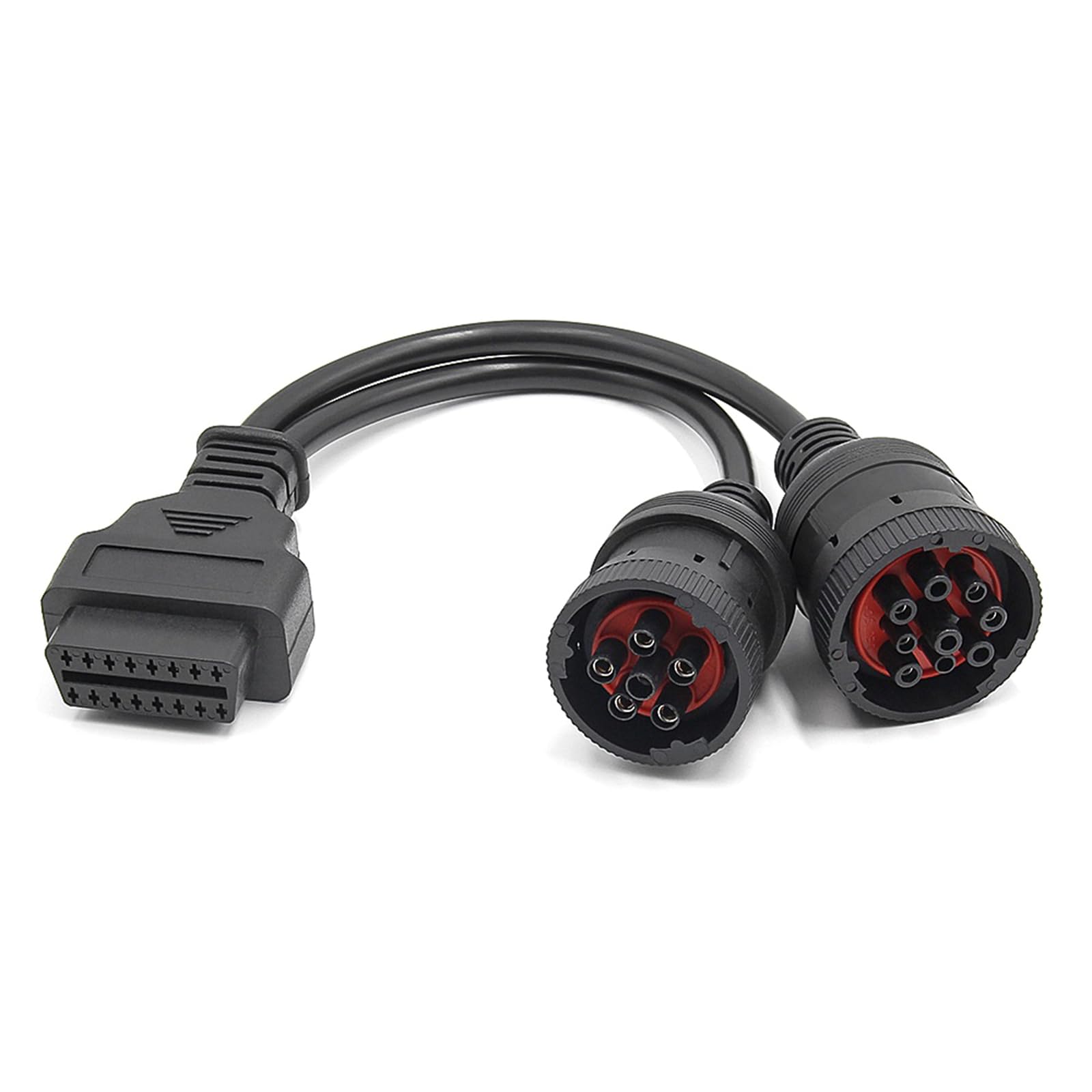 CPAOWEHF 9 + 6 Pin auf 16 Pin Y-Kabel für LKW-Adapter J1939 J1708 J1587 Fahrzeuge Diagnoseadapter Konverterkabel von CPAOWEHF