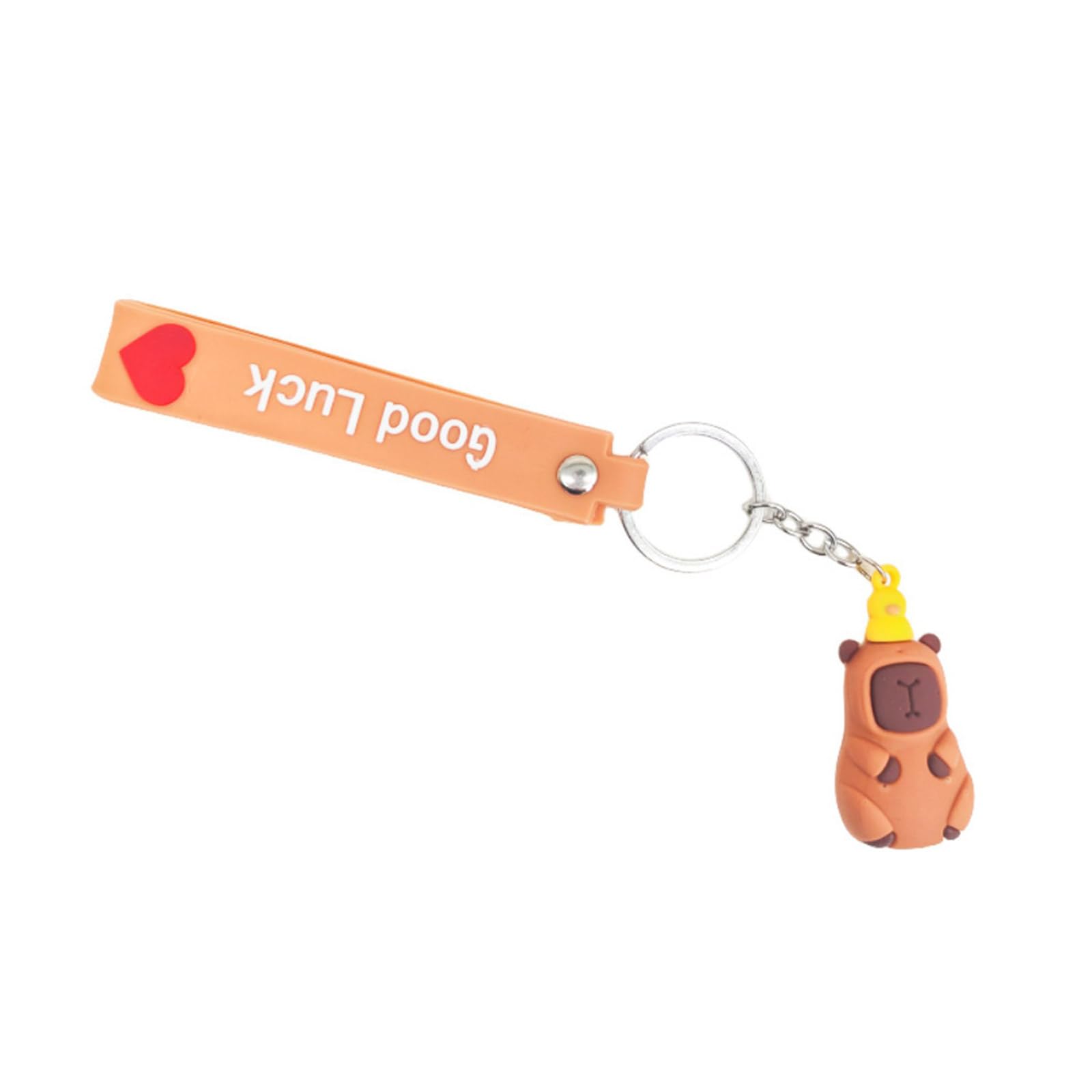 CPAOWEHF Capybara Schlüsselanhänger Miniaturgröße Weiches PVC Charm Schmuckstück Für Taschen Und Telefone Vielseitig Verwendbare Dekoration Für Alltägliche Stile von CPAOWEHF