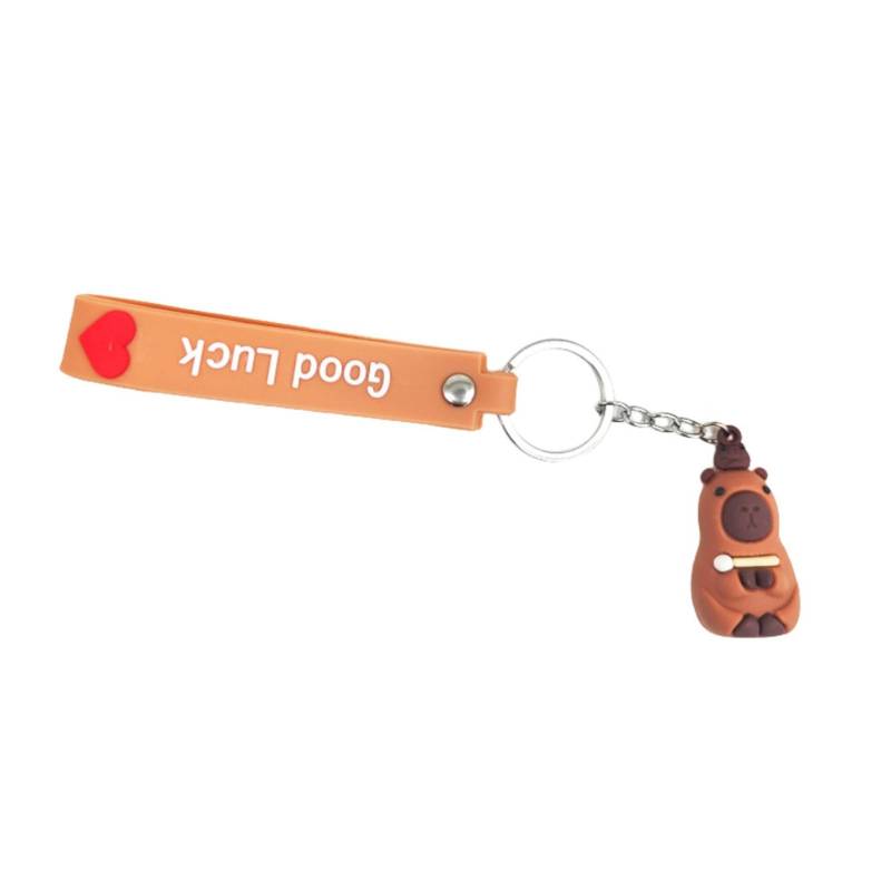 CPAOWEHF Capybara Schlüsselanhänger Miniaturgröße Weiches PVC Charm Schmuckstück Für Taschen Und Telefone Vielseitig Verwendbare Dekoration Für Alltägliche Stile von CPAOWEHF