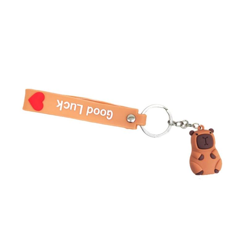 CPAOWEHF Capybara Schlüsselanhänger Miniaturgröße Weiches PVC Charm Schmuckstück Für Taschen Und Telefone Vielseitig Verwendbare Dekoration Für Alltägliche Stile von CPAOWEHF