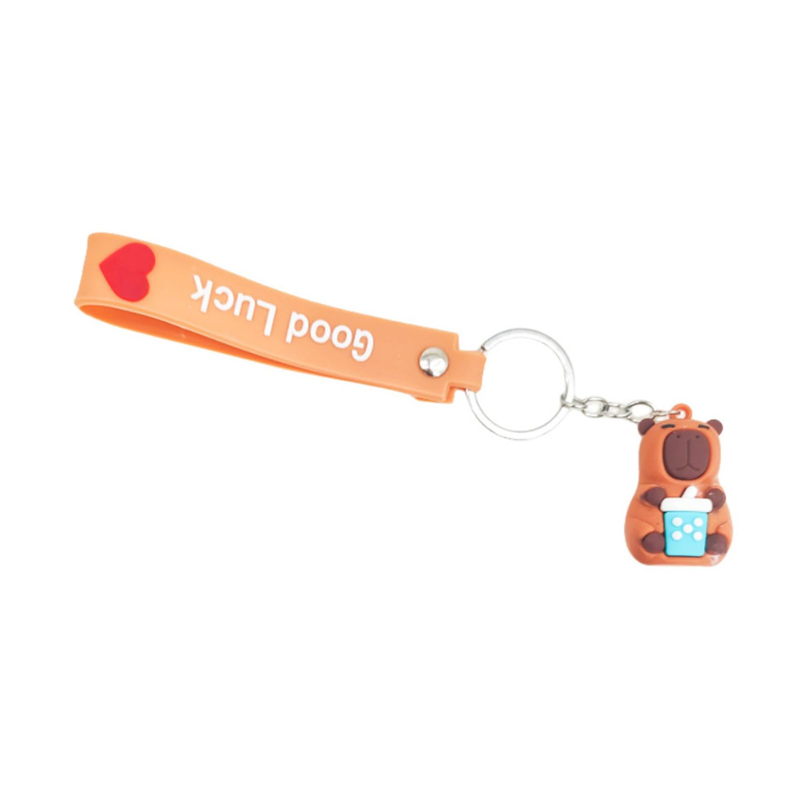 CPAOWEHF Capybara Schlüsselanhänger Miniaturgröße Weiches PVC Charm Schmuckstück Für Taschen Und Telefone Vielseitig Verwendbare Dekoration Für Alltägliche Stile von CPAOWEHF