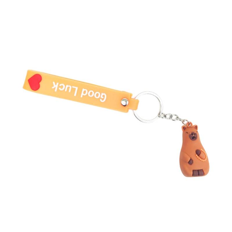 CPAOWEHF Capybara Schlüsselanhänger Miniaturgröße Weiches PVC Charm Schmuckstück Für Taschen Und Telefone Vielseitig Verwendbare Dekoration Für Alltägliche Stile von CPAOWEHF