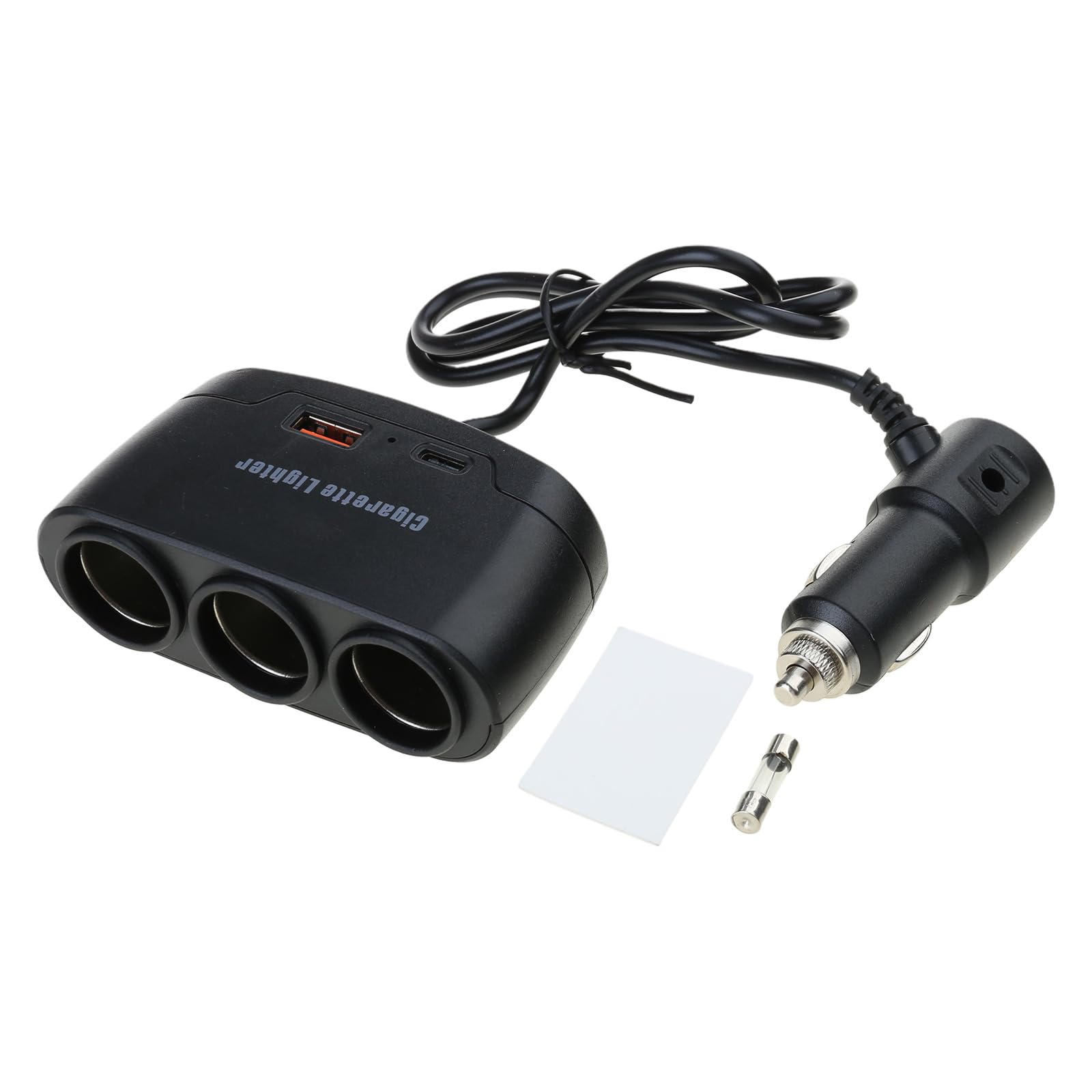 CPAOWEHF USB Ladeverlängerungskabel 120 W Leichterer Steckdosen Splitter Adapter Netzstecker Splitter 2 USB + 1 USB C PD Anschluss von CPAOWEHF