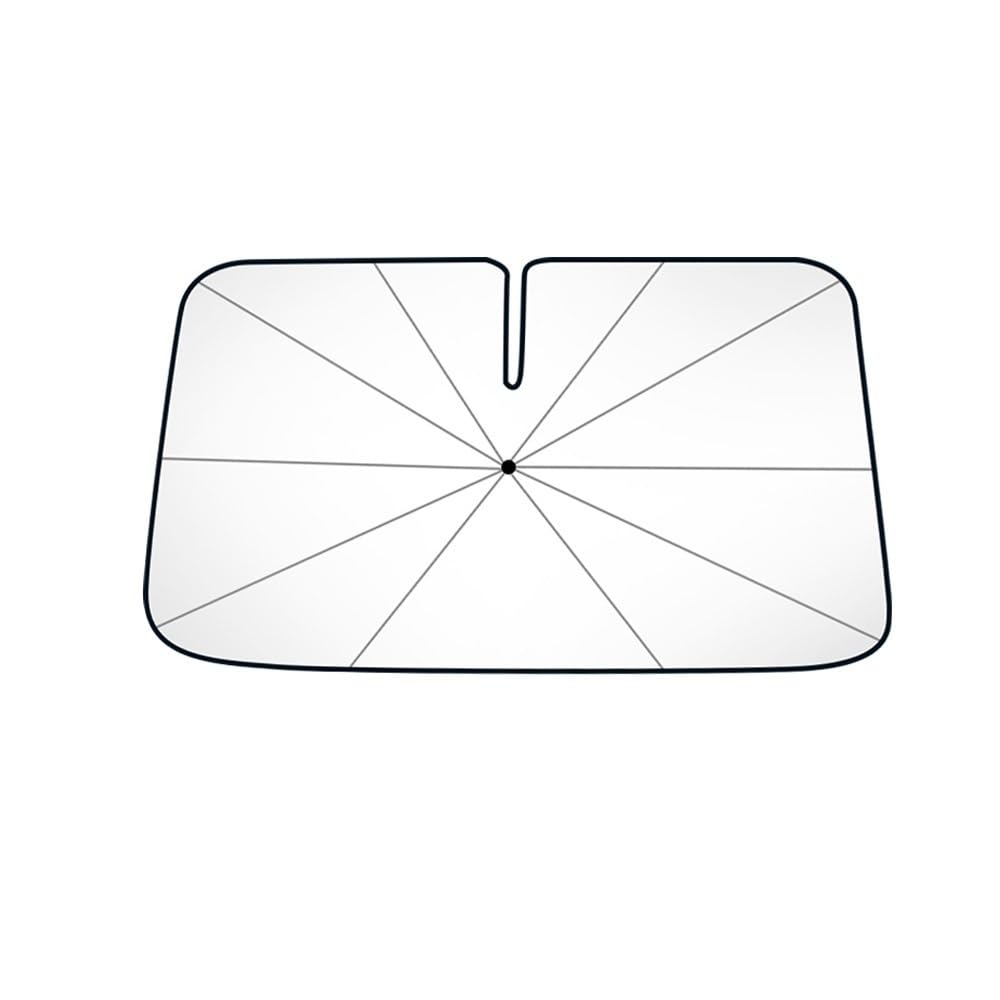 Auto-Sonnenblende Auto Windschutzscheibe Sonnenschirm Regenschirm Griff Frontscheibe Sonnenschutz Schutz Wärmedämmung(134x120x72) von CPNTDSAZ