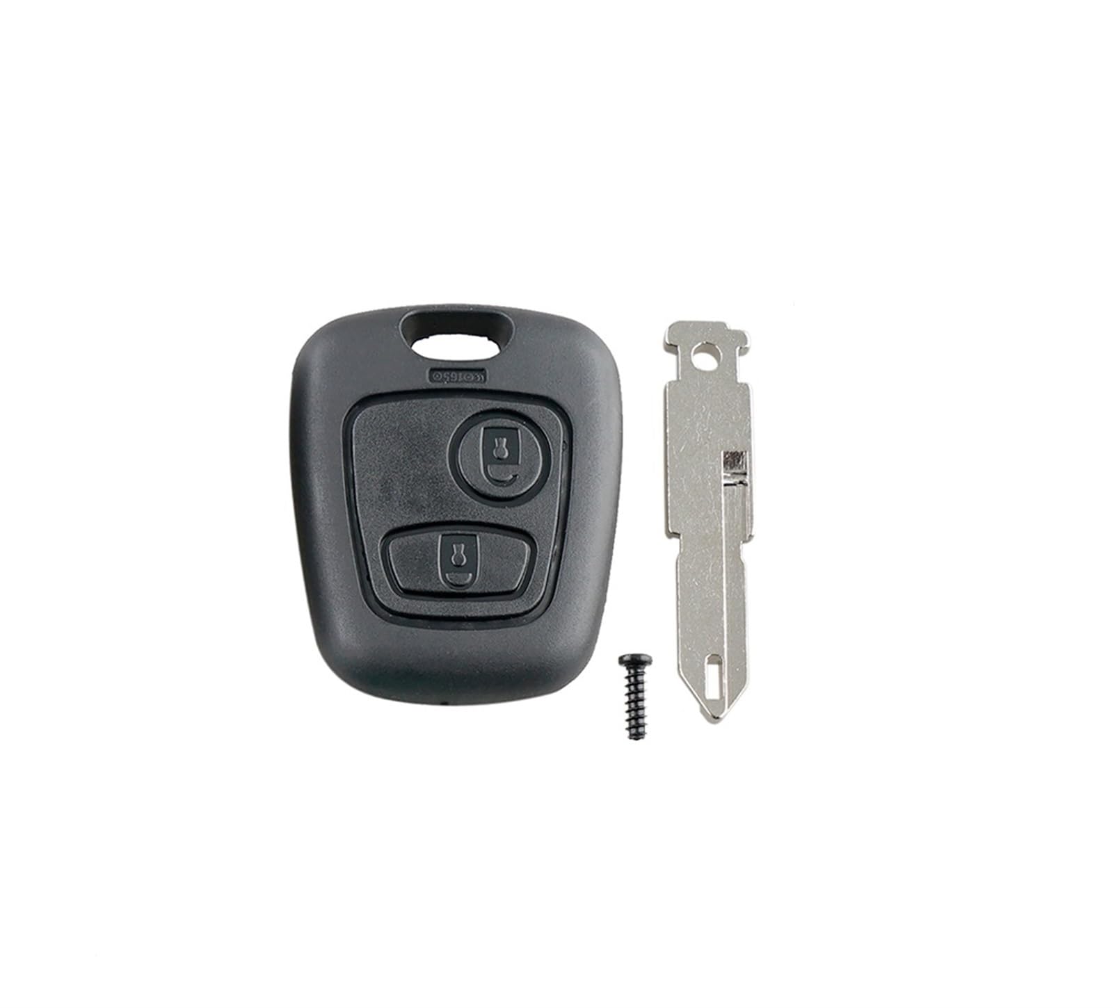 CPNTDSAZ Autoschlüsselgehäuse 2 Tasten Fernbedienung Autoschlüssel Shell Fob Schlüsseletui Abdeckung Kompatibel Mit Peugeot Für 106 107 206 207 306 307 406 407(3) von CPNTDSAZ